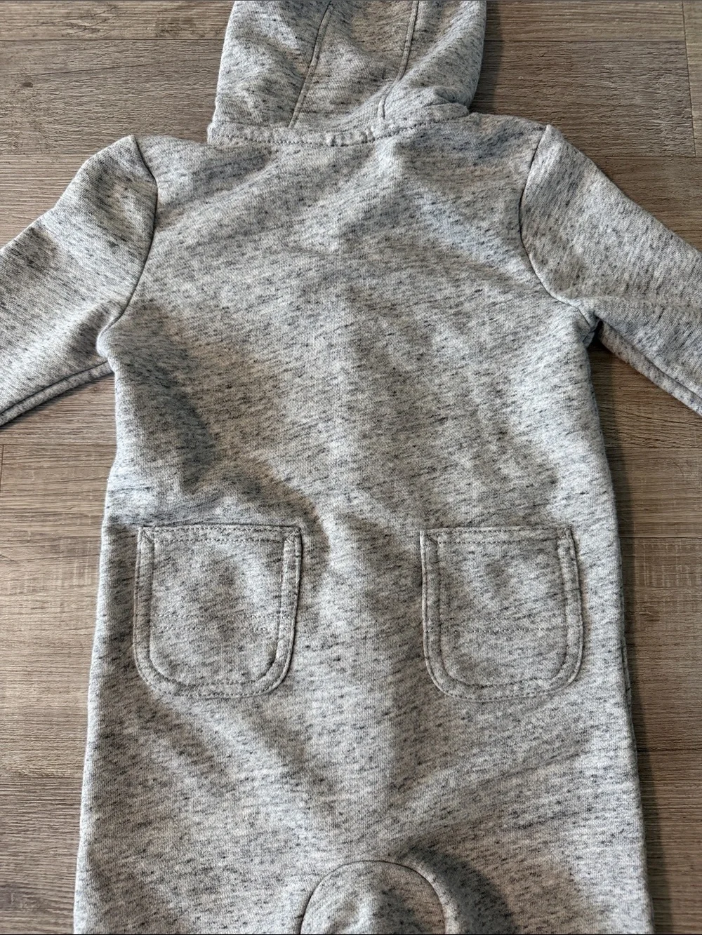 Carhartt Kids Heather Gray Hooded One-Piece